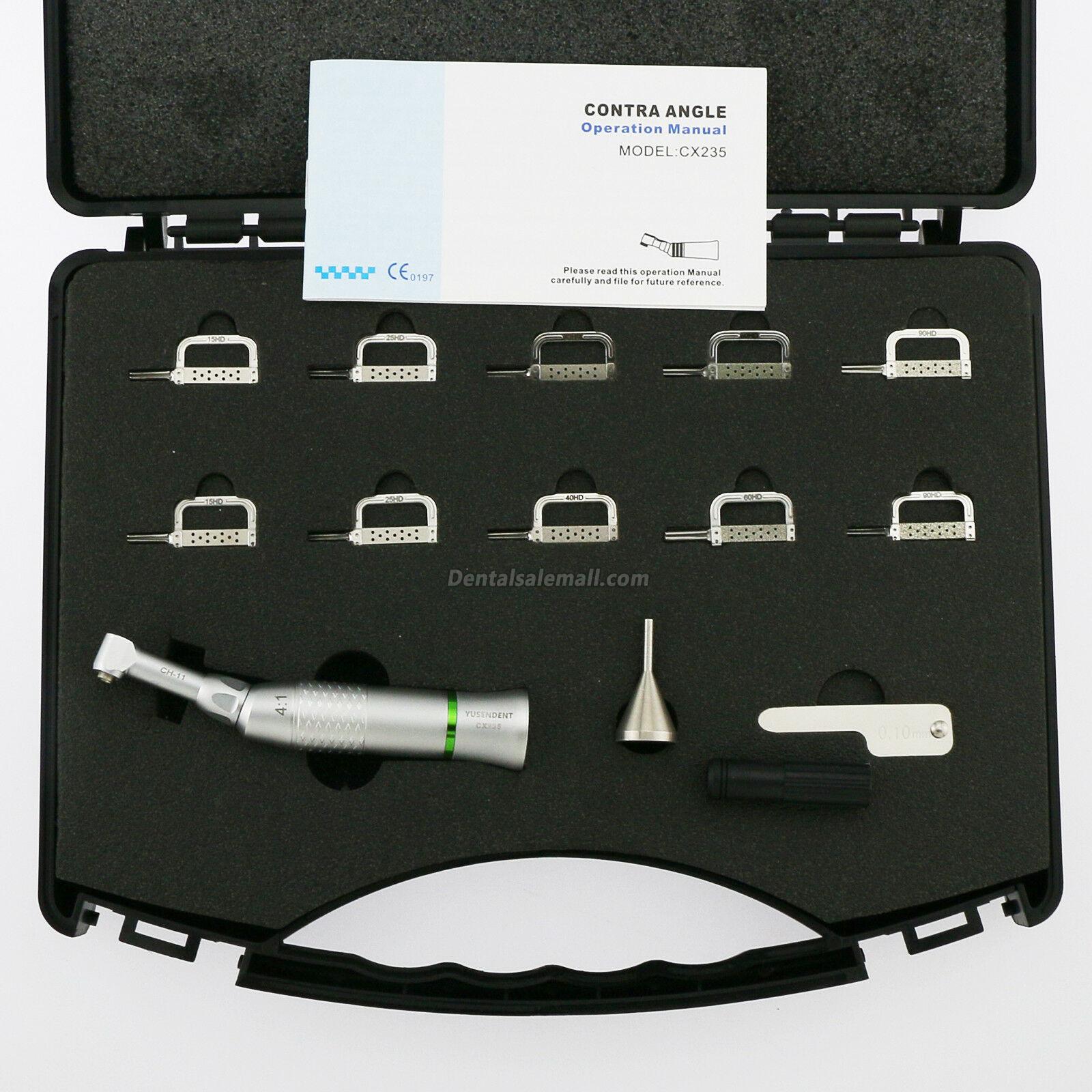 YUSENDENT COXO 4:1 Contra-Angle Handpiece CX235 C3-11 Interproximal Enamel Kit EVA IPR for Professional Use image 3