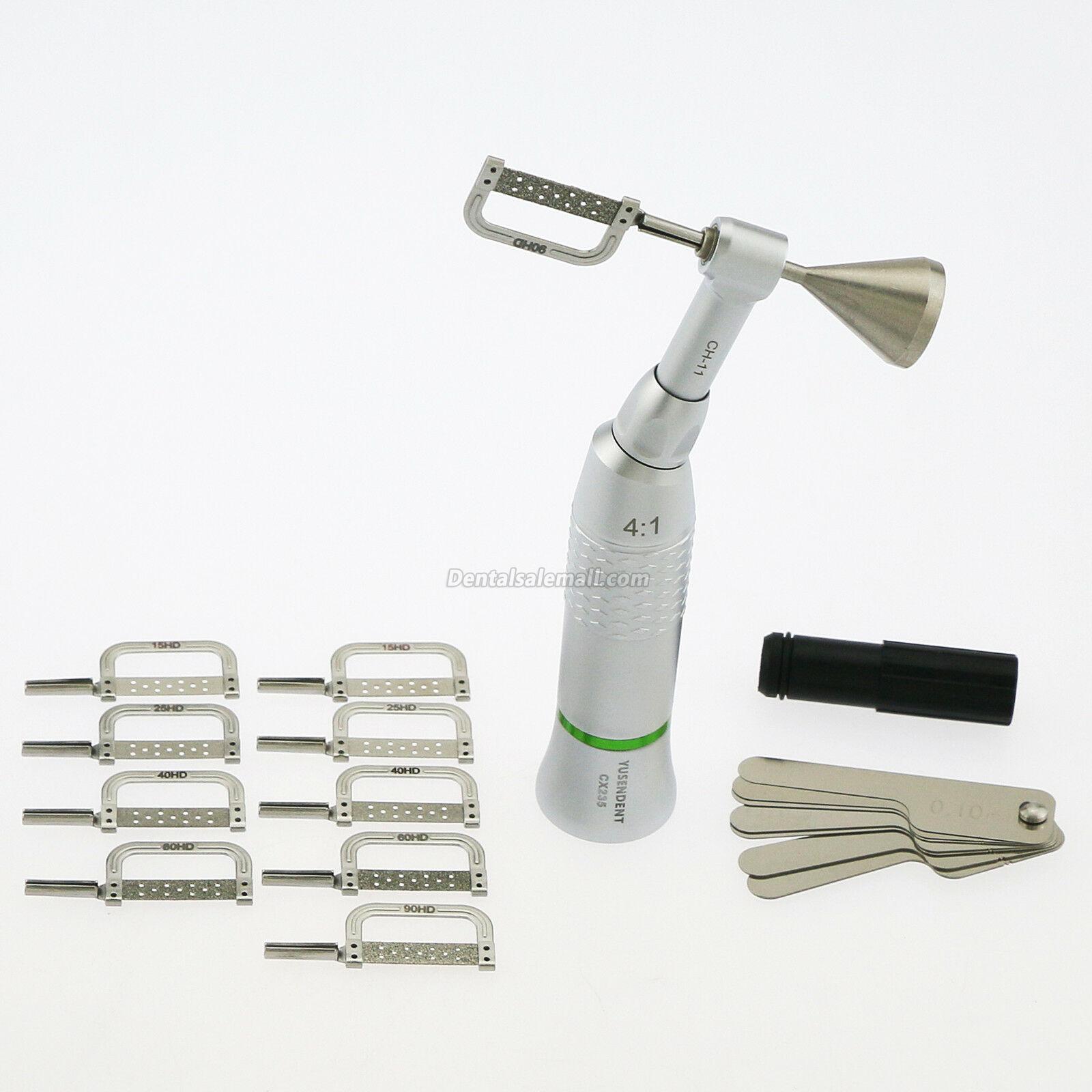 YUSENDENT COXO 4:1 Contra-Angle Handpiece CX235 C3-11 Interproximal Enamel Kit EVA IPR for Professional Use image 5