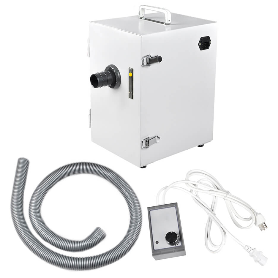 JT-26 370W Professional Dental Lab Single-Row Dust Collector Vacuum Cleaner Machine image 13