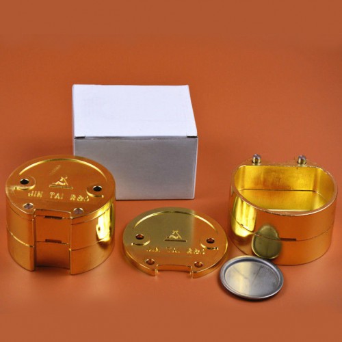 2-Piece Dental Lab Denture Flask Copper Brass image 1