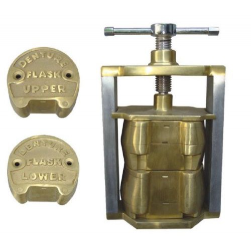 Professional Dental Lab Laboratory Upper Lower Denture Flask Set