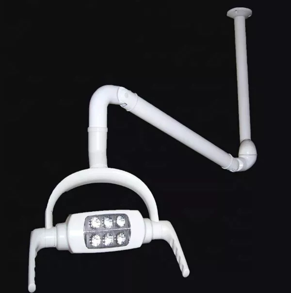 Ceiling-Mounted Professional Dental Oral Light Lamp Operating Lamp 6 LED Lens with Arm image 2