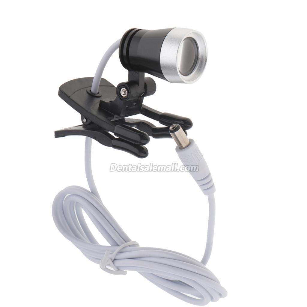 Portable Clip Clamp LED Head Light Lamp for Professional Dental Binocular Loupes Glasses image 4
