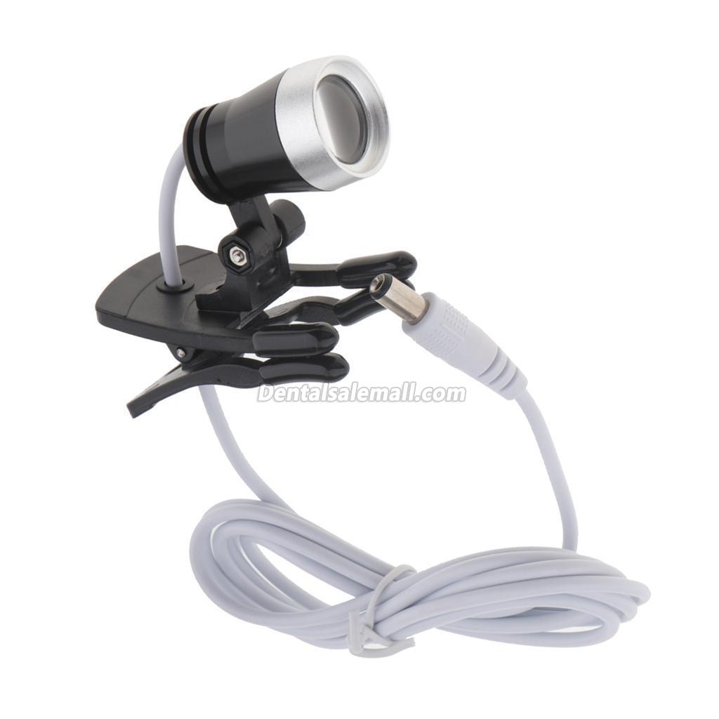 Portable Clip Clamp LED Head Light Lamp for Professional Dental Binocular Loupes Glasses image 6