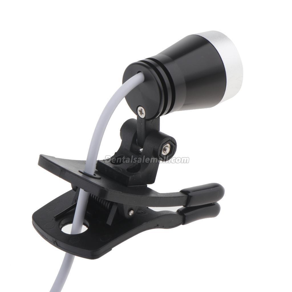 Portable Clip Clamp LED Head Light Lamp for Professional Dental Binocular Loupes Glasses image 5