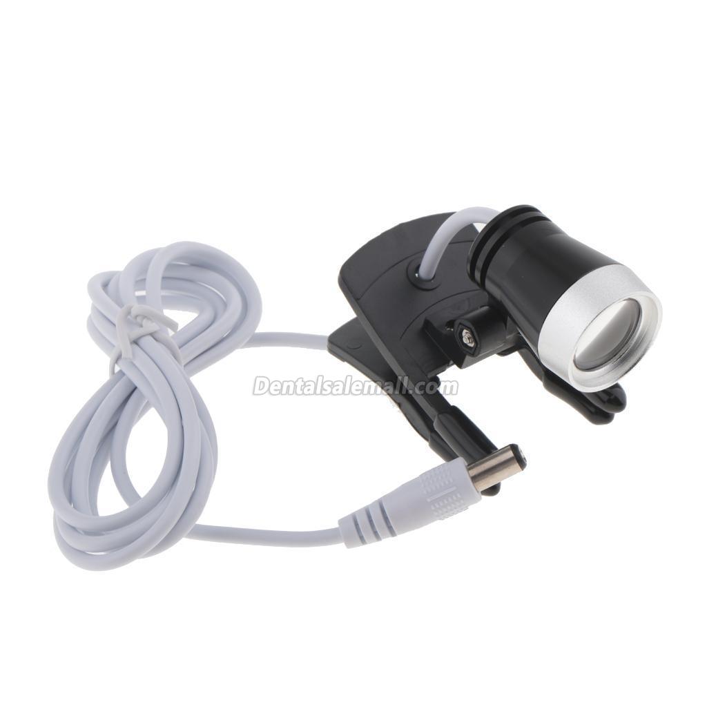 Portable Clip Clamp LED Head Light Lamp for Professional Dental Binocular Loupes Glasses image 7