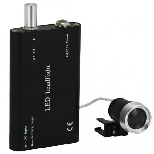 Portable Clip-on LED Head Light Lamp, Compatible with Dental Clinical Medical Binocular Loupes image 1