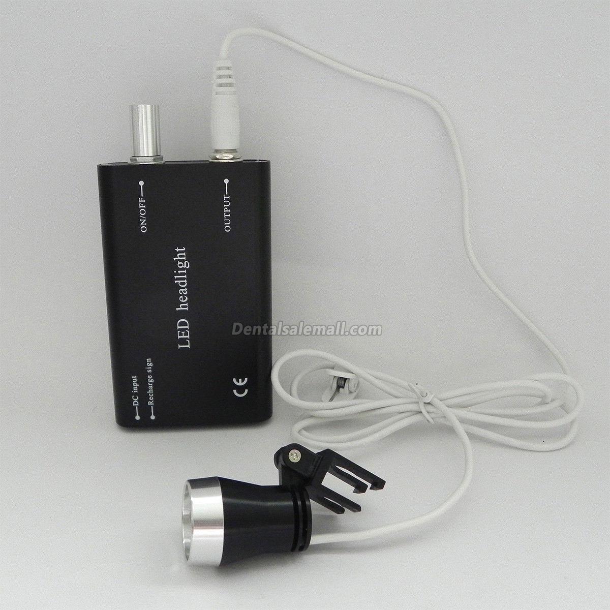 Portable Clip-on LED Head Light Lamp, Compatible with Dental Clinical Medical Binocular Loupes image 8