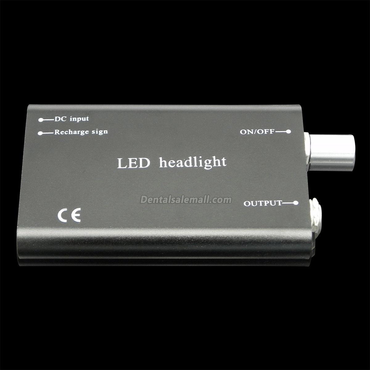 Portable Clip-on LED Head Light Lamp, Compatible with Dental Clinical Medical Binocular Loupes image 7