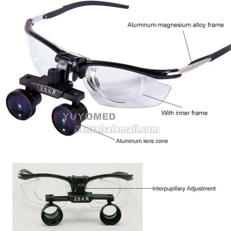 2.5X Professional Dental Binocular Loupes Medical Magnifier Disassembly Antifogging Loupe image 3