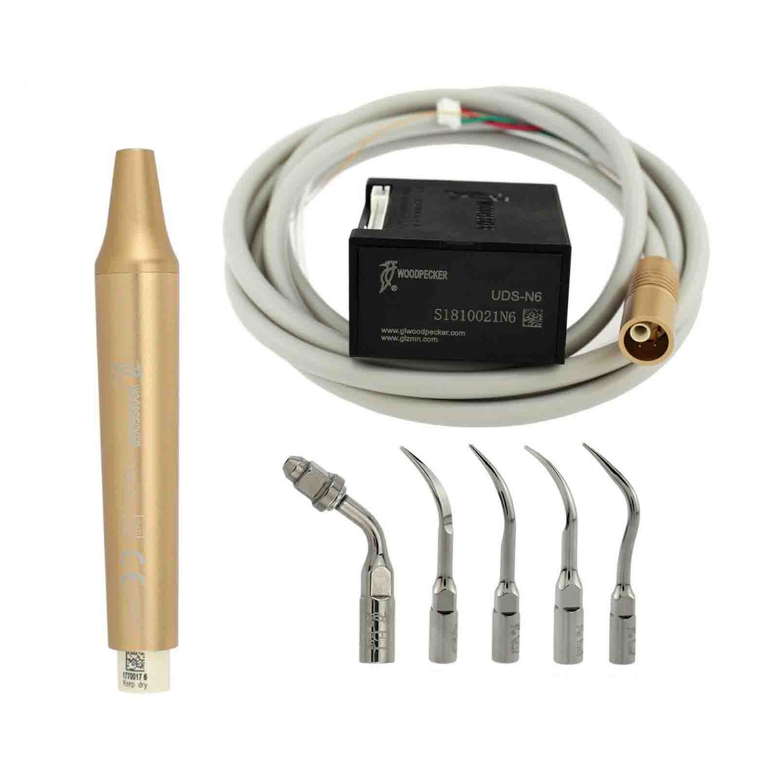Woodpecker Dental Ultrasonic Pezio Built-in Scaler UDS-N6 Handpiece Tip, Compatible with EMS image 3