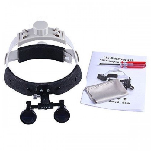 3.5X Professional Dental Headband Binocular Loupes Surgical Loupes Magnifier DY-108 image 1
