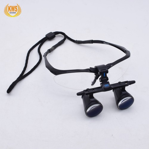 KWS FD-501G-2.5X/3.5X One-Way Screw Thread Surgical Dental Loupe image 1