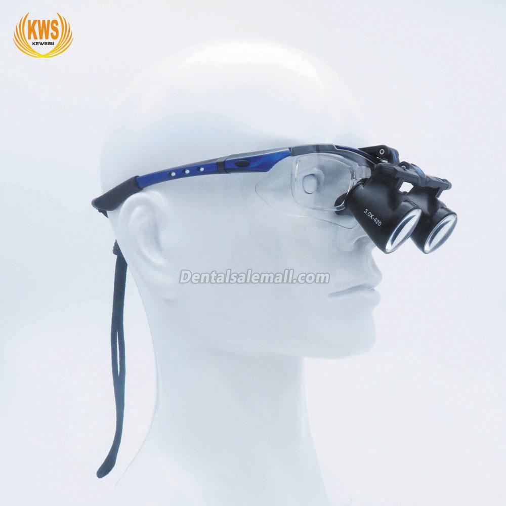 KWS FD-501G-2.5X/3.5X One-Way Screw Thread Surgical Dental Loupe image 5