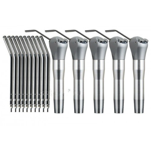 5-Piece Dental Air Water Spray Triple Syringe 3 Way Handpiece W/ Nozzles Tips image 1