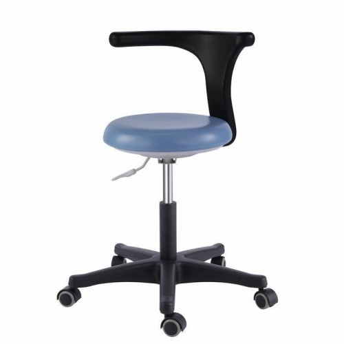 Professional Dental Medical Office Stools Assistant's Stool Adjustable Nurse Chair PU Leather image 1