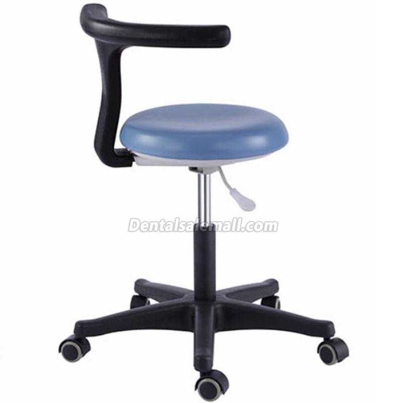 Professional Dental Medical Office Stools Assistant's Stool Adjustable Nurse Chair PU Leather image 4