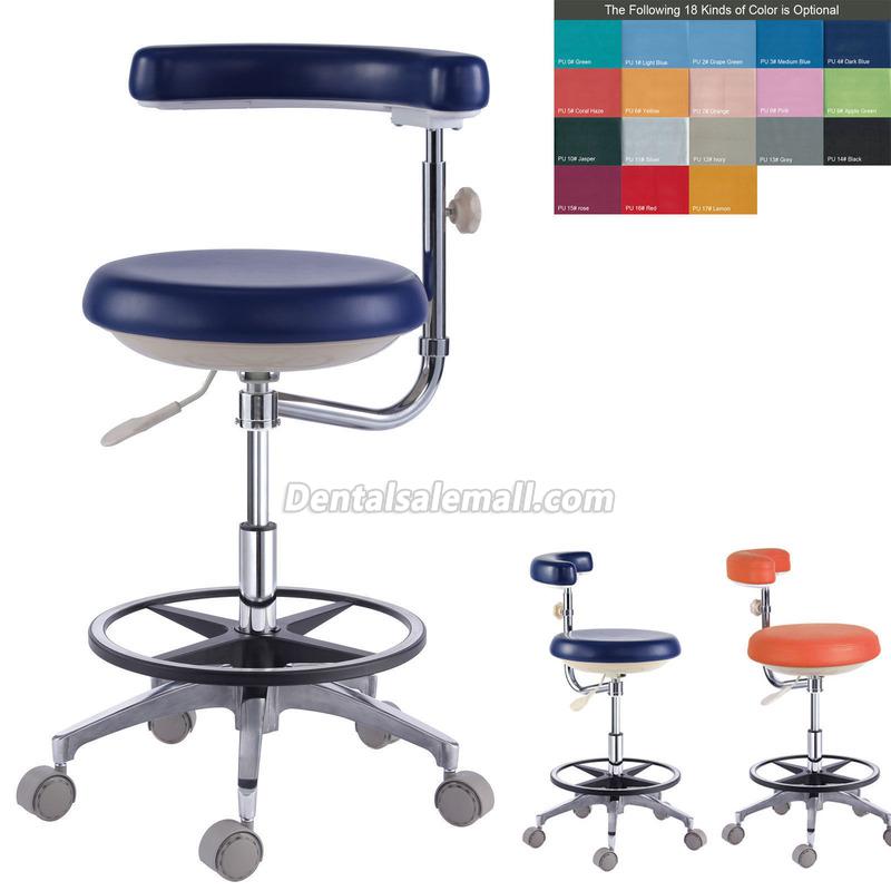 PU Leather Professional Dental Doctor Dentist Assistant Nurse Stool Chair QY500(N)18 Colors image 2