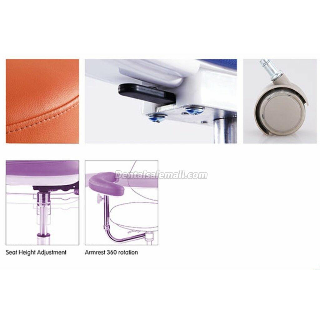 PU Leather Professional Dental Doctor Dentist Assistant Nurse Stool Chair QY500(N)18 Colors image 6