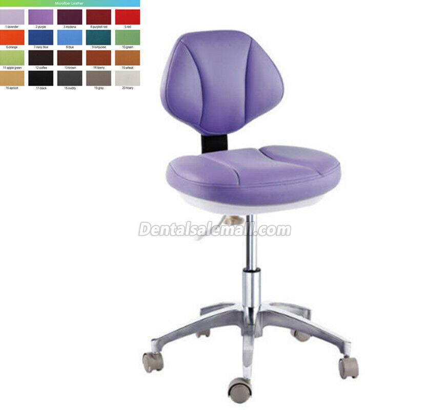 Microfiber Leather Medical Dentist's Chair Doctor's Stool Mobile Chair image 2