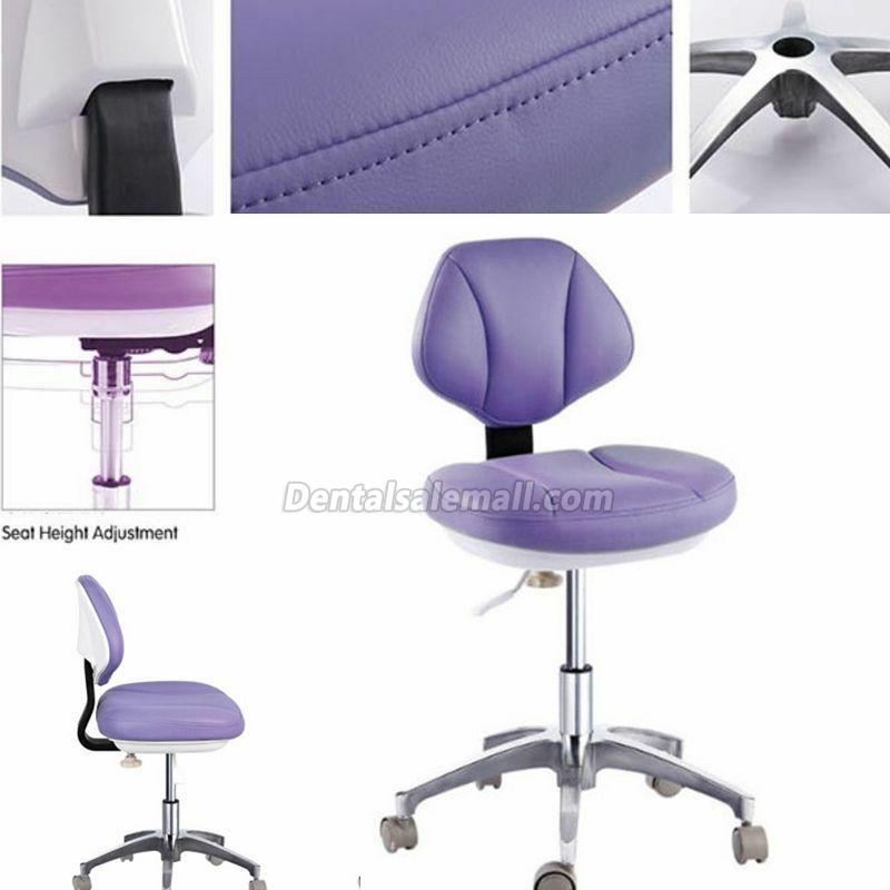Microfiber Leather Medical Dentist's Chair Doctor's Stool Mobile Chair image 5