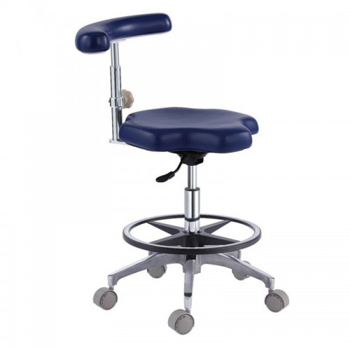 Professional Dental Medical Chair Adjustable Mobile Nurse's Stools PU Leather AD90B image 1