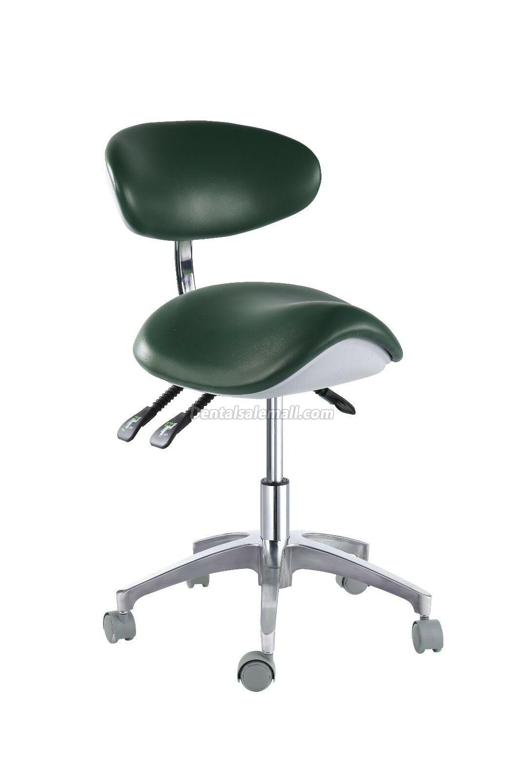 PU Leather Medical Dentist Saddle Chair Adjustable Mobile Doctors'Stool QY-mA1-S image 4