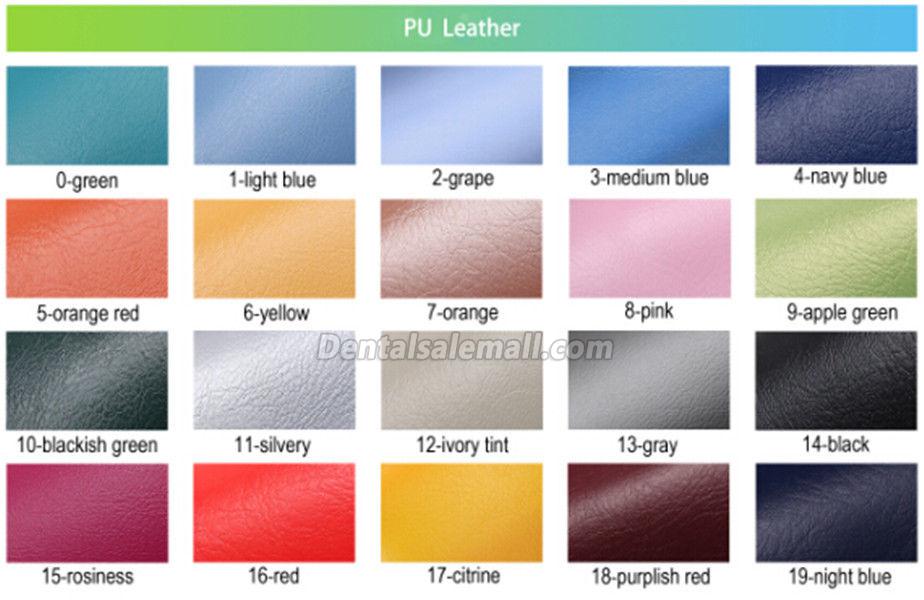 Medical Professional Dental Saddle Chair Foot Controlled Mobile Doctors' Stool PU Leather image 6