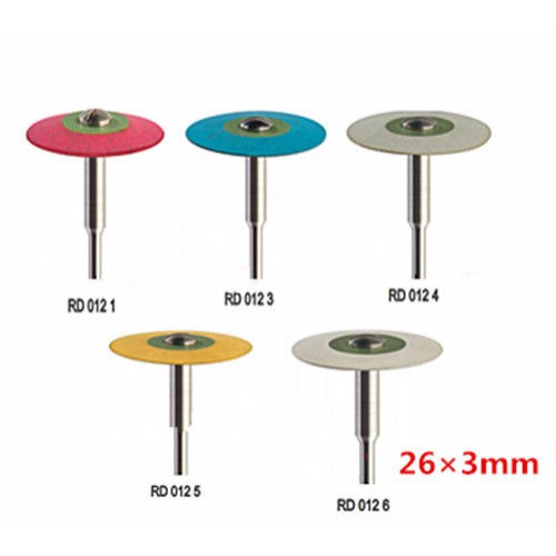 5-Piece Dental Rubber Diamond Polisher for Zirconia Porcelain Workpiece Dental Lab image 1