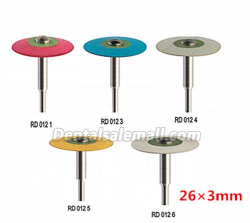 5-Piece Dental Rubber Diamond Polisher for Zirconia Porcelain Workpiece Dental Lab image 2
