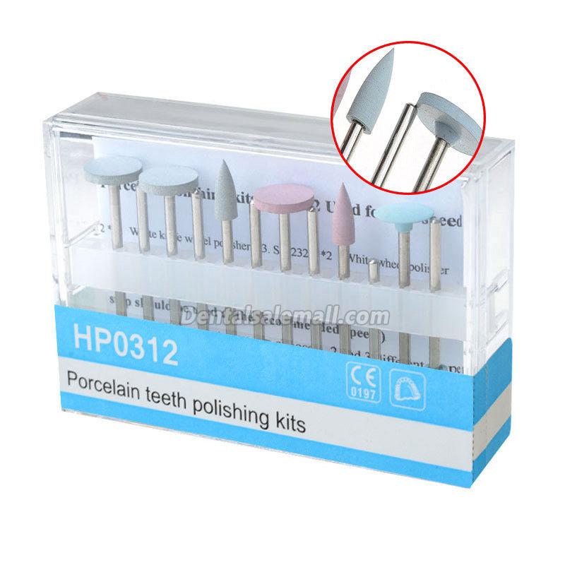 Dental Diamond Burs Porcelain Polishing Kit HP0312 for Low-Speed Contra-Angle, 5-Set Pack image 3