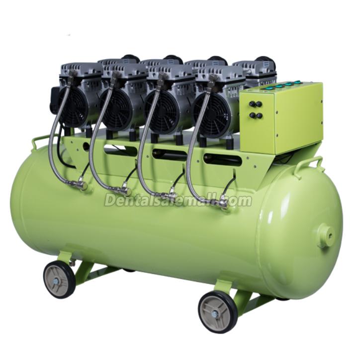 GREELOY GA-64 Piston Type Oil Free Air Compressor Supporting 6 Professional Dental Chairs/2400W 120L Dental Air Compressor image 4