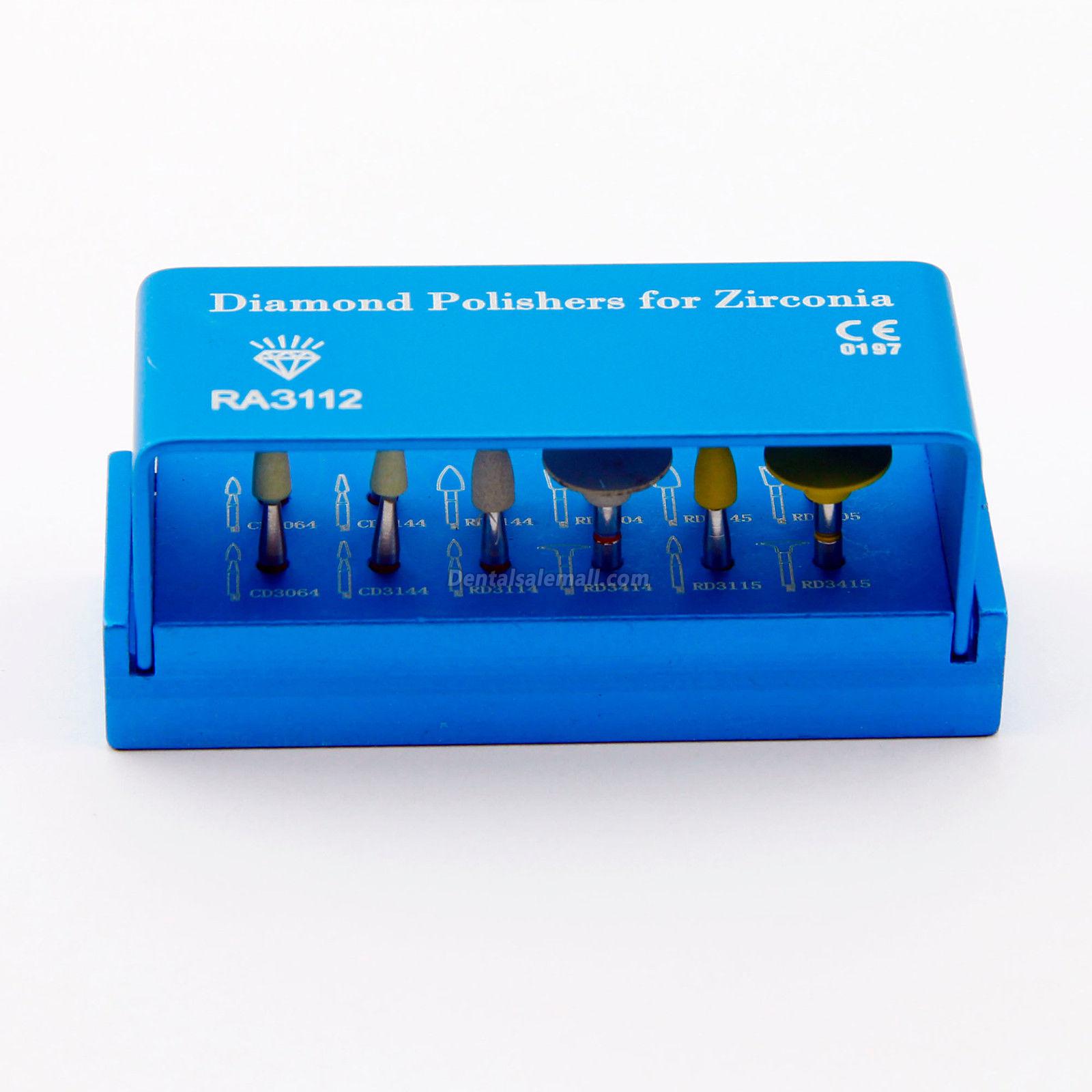 Diamond Polishing Set for Zirconia Professional Dental Clinic Low-Speed Contra-Angle RA3112 image 3