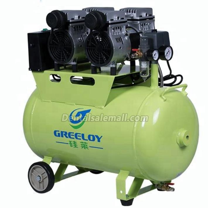 GREELOY® GA-82 Professional Dental Oilless Air Compressor Double Motor image 2