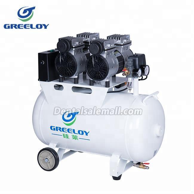 GREELOY® GA-82 Professional Dental Oilless Air Compressor Double Motor image 5