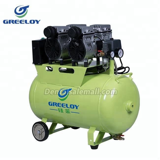 GREELOY® GA-82 Professional Dental Oilless Air Compressor Double Motor image 4