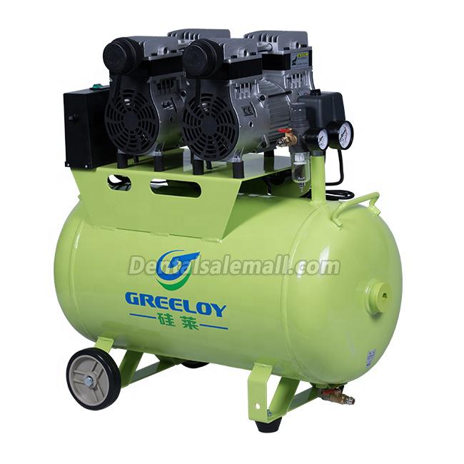 GREELOY® GA-82X Professional Dental Oilless Air Compressor Oil Free with Silent Cabinet image 4