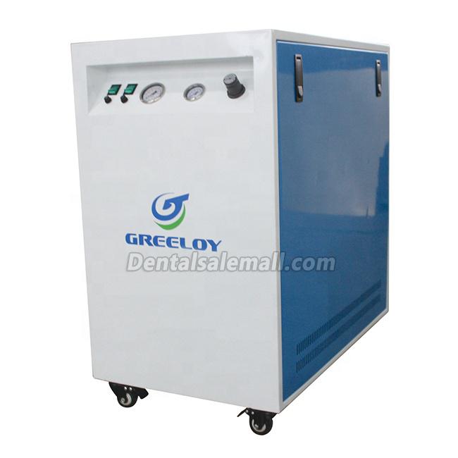 GREELOY® GA-82X Professional Dental Oilless Air Compressor Oil Free with Silent Cabinet image 6