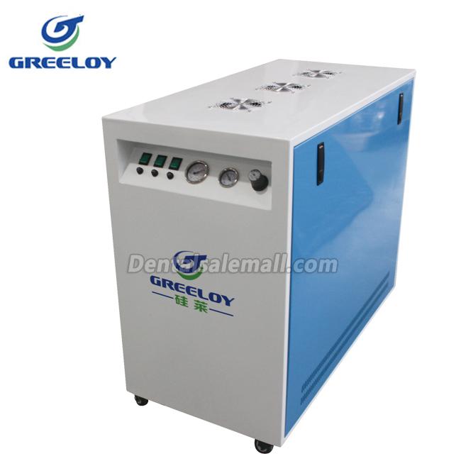 GREELOY® GA-83X Professional Dental Oilless Air Compressor Oil Free with Silent Cabinet image 4