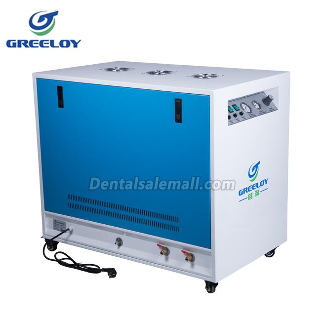 GREELOY® GA-83X Professional Dental Oilless Air Compressor Oil Free with Silent Cabinet image 3