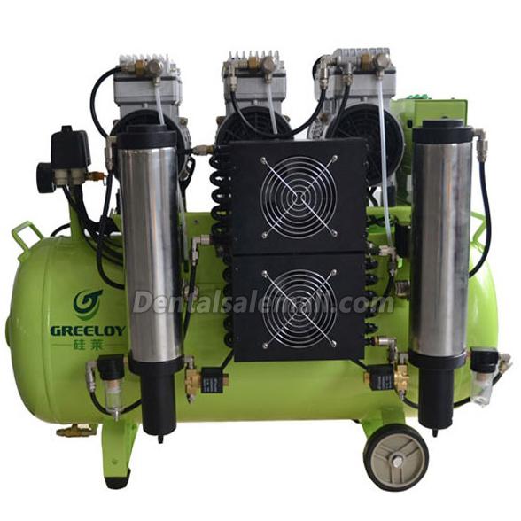 GREELOY® GA-83Y Professional Dental Oilless Air Compressor Oil Free with Dryer image 2