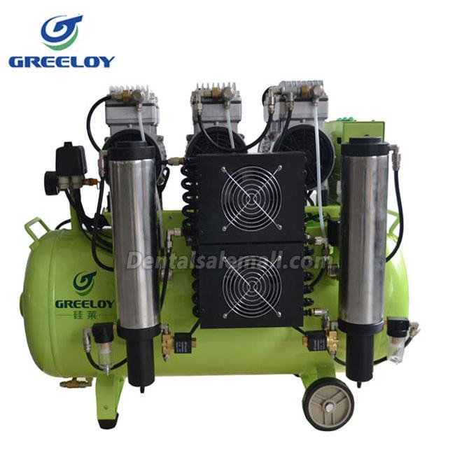 GREELOY® GA-83Y Professional Dental Oilless Air Compressor Oil Free with Dryer image 3
