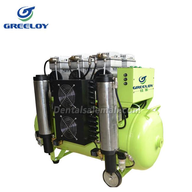 GREELOY® GA-83Y Professional Dental Oilless Air Compressor Oil Free with Dryer image 4