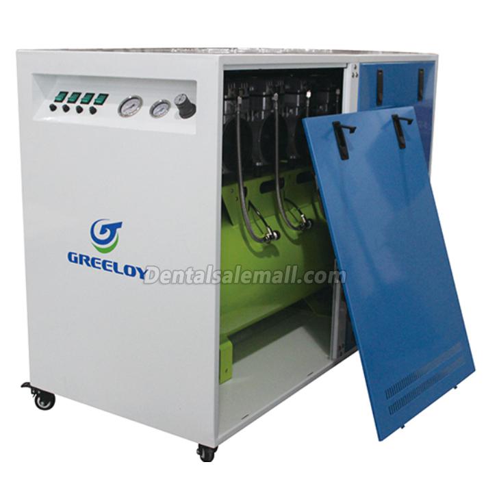 GREELOY® GA-84X Professional Dental Oilless Air Compressor Oil Free with Silent Cabinet image 2
