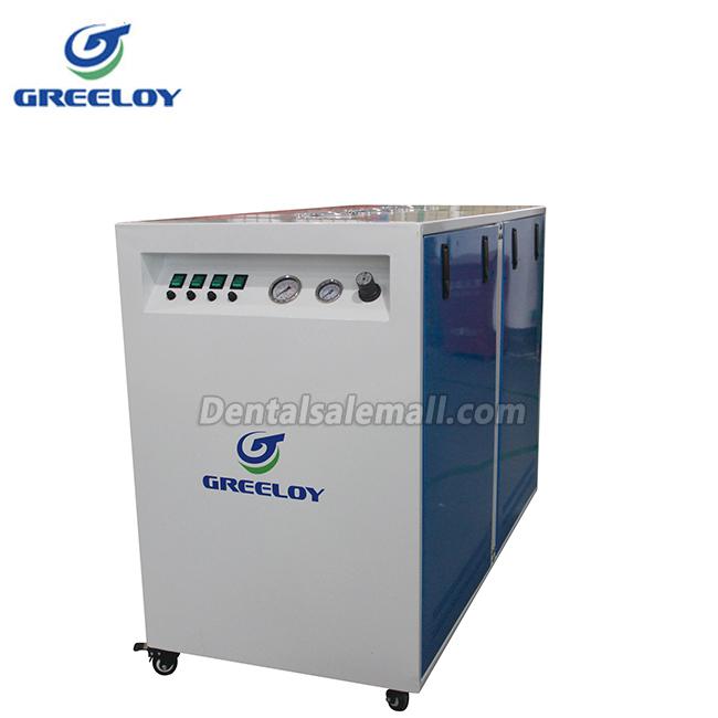 GREELOY® GA-84X Professional Dental Oilless Air Compressor Oil Free with Silent Cabinet image 4