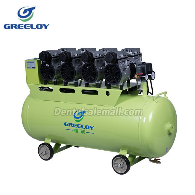 GREELOY® GA-84X Professional Dental Oilless Air Compressor Oil Free with Silent Cabinet image 5