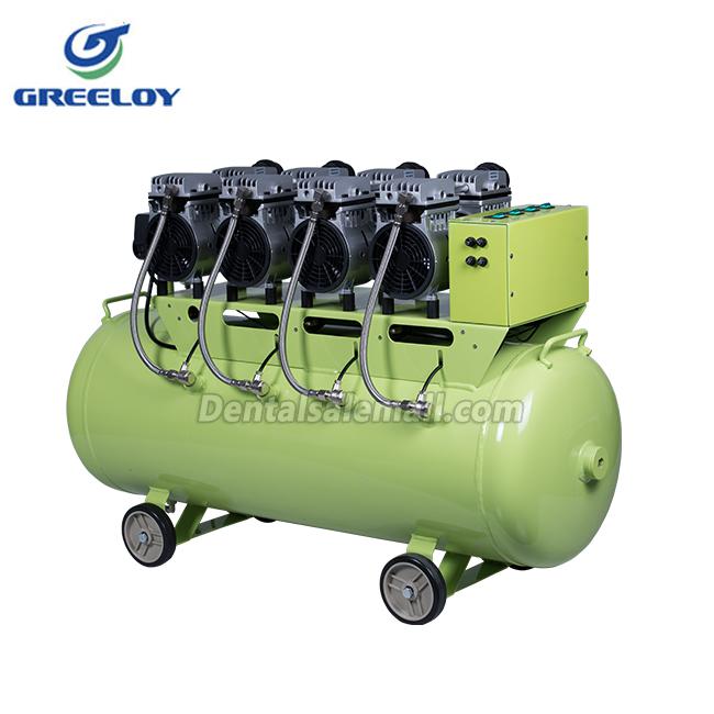 GREELOY® GA-84X Professional Dental Oilless Air Compressor Oil Free with Silent Cabinet image 6