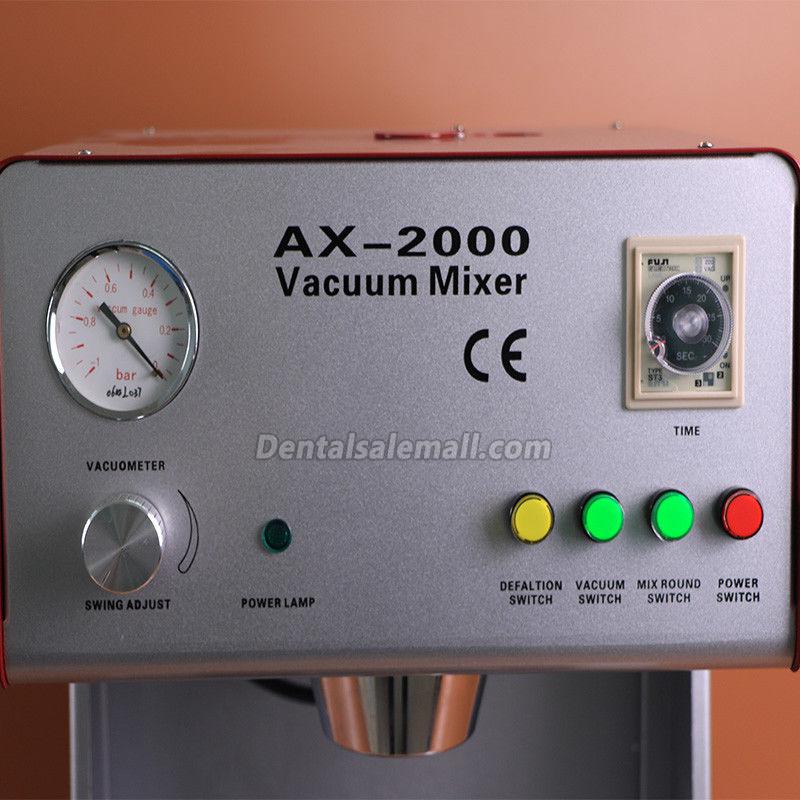 AX-2000B Professional Dental Lab Vacuum Mixer Vacuum Mixing Machine image 10