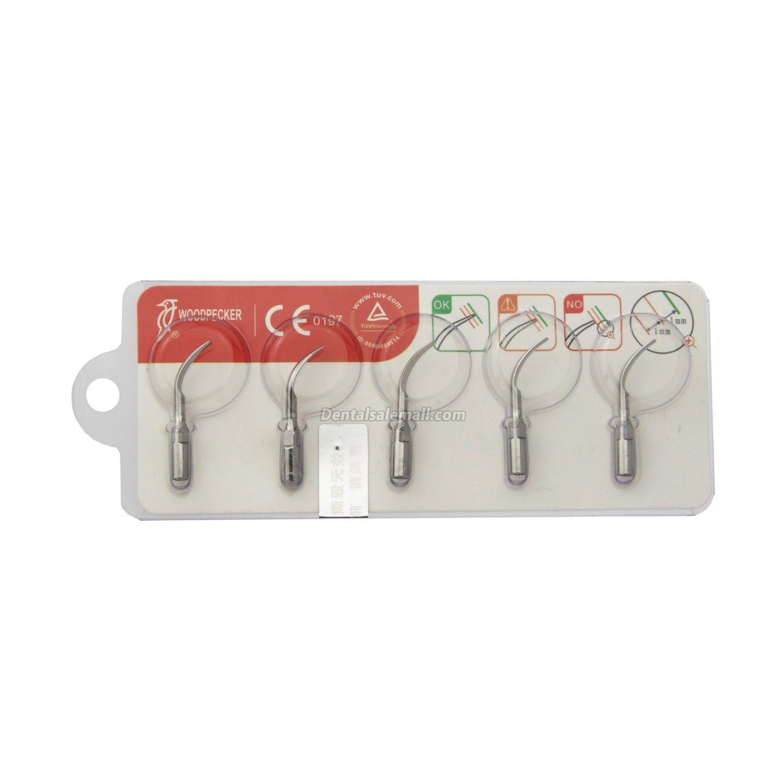 5-Piece Woodpecker G2Ultrasonic Scaler Scaling Tips UDS EMS Compatible image 10