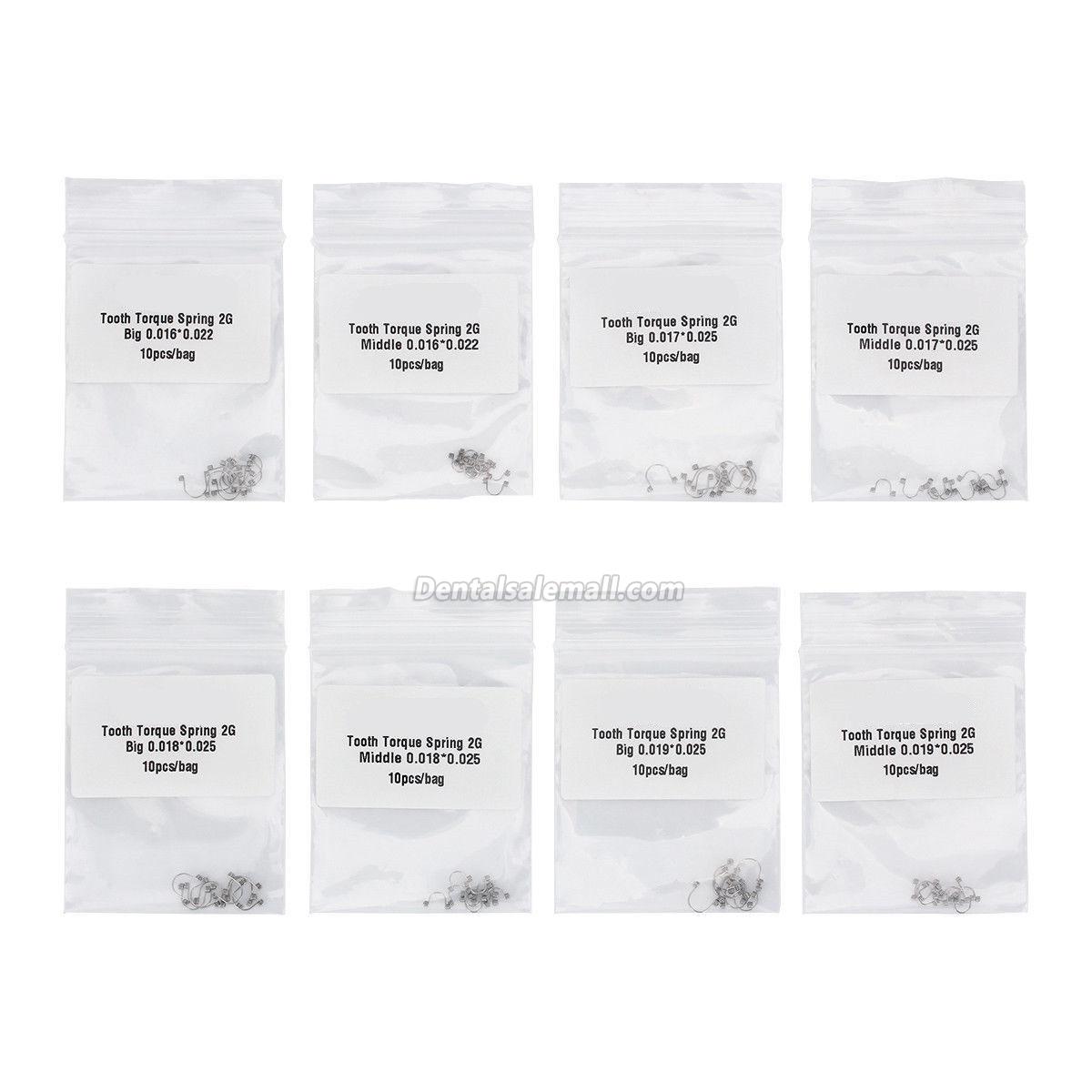 10-Pack Dental Orthodontic Big Middle S Anterior Teeth Torque Rectangular Spring image 5